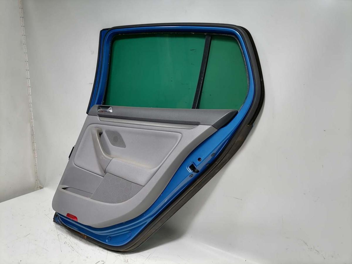 VW GOLF V original Tür hinten rechts LC5G-Coasta Blue Pearl Fließheck BJ05